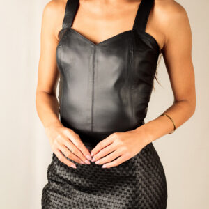 Top Corselet com Alças - Cor Preto