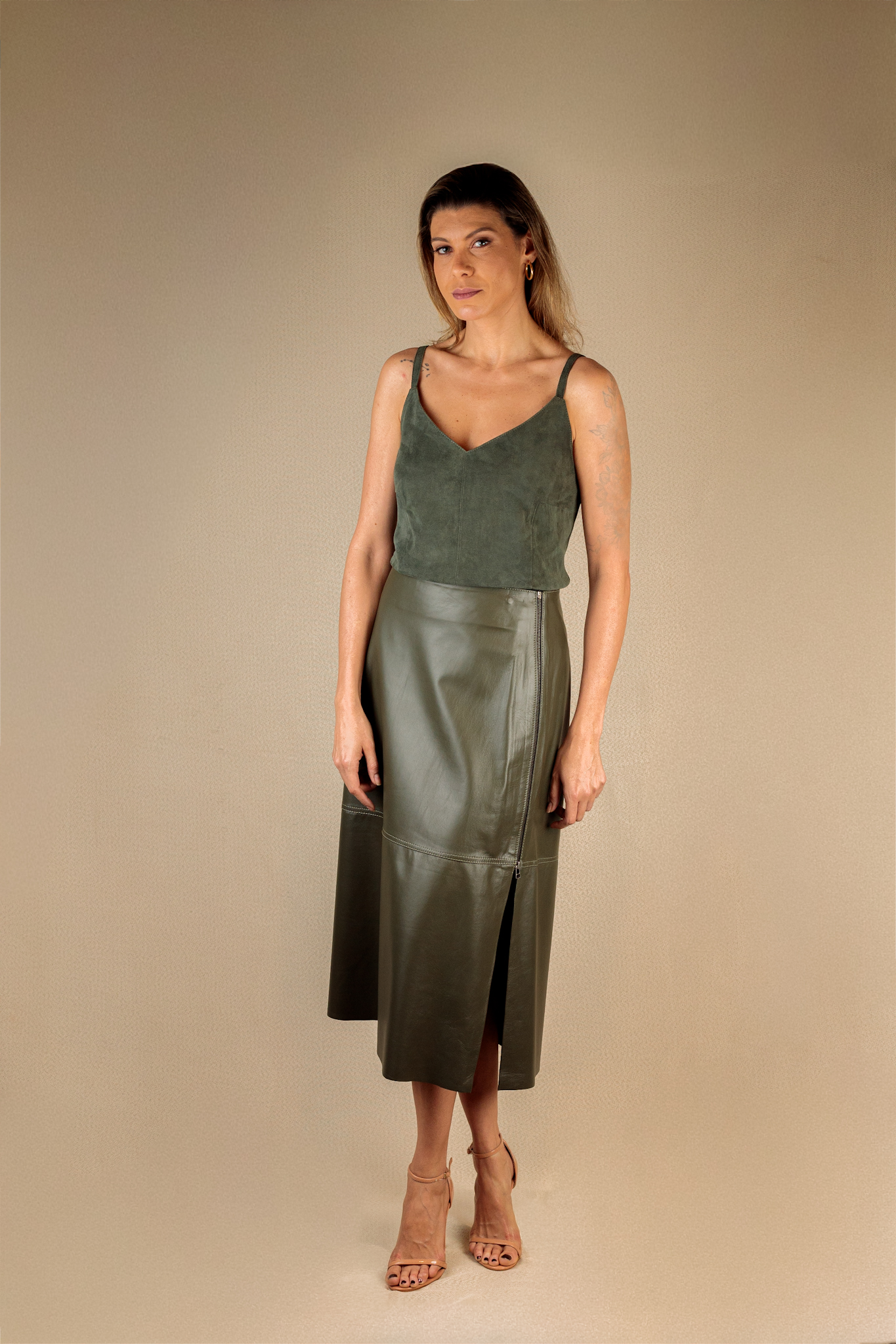 Regata Verde Militar Efeito Camurça