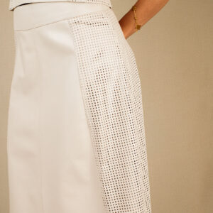 Conjunto com Perfuros - Cor: Off-White