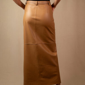 Saia Longa com Bolsos Utilitários - Cor: Cáqui